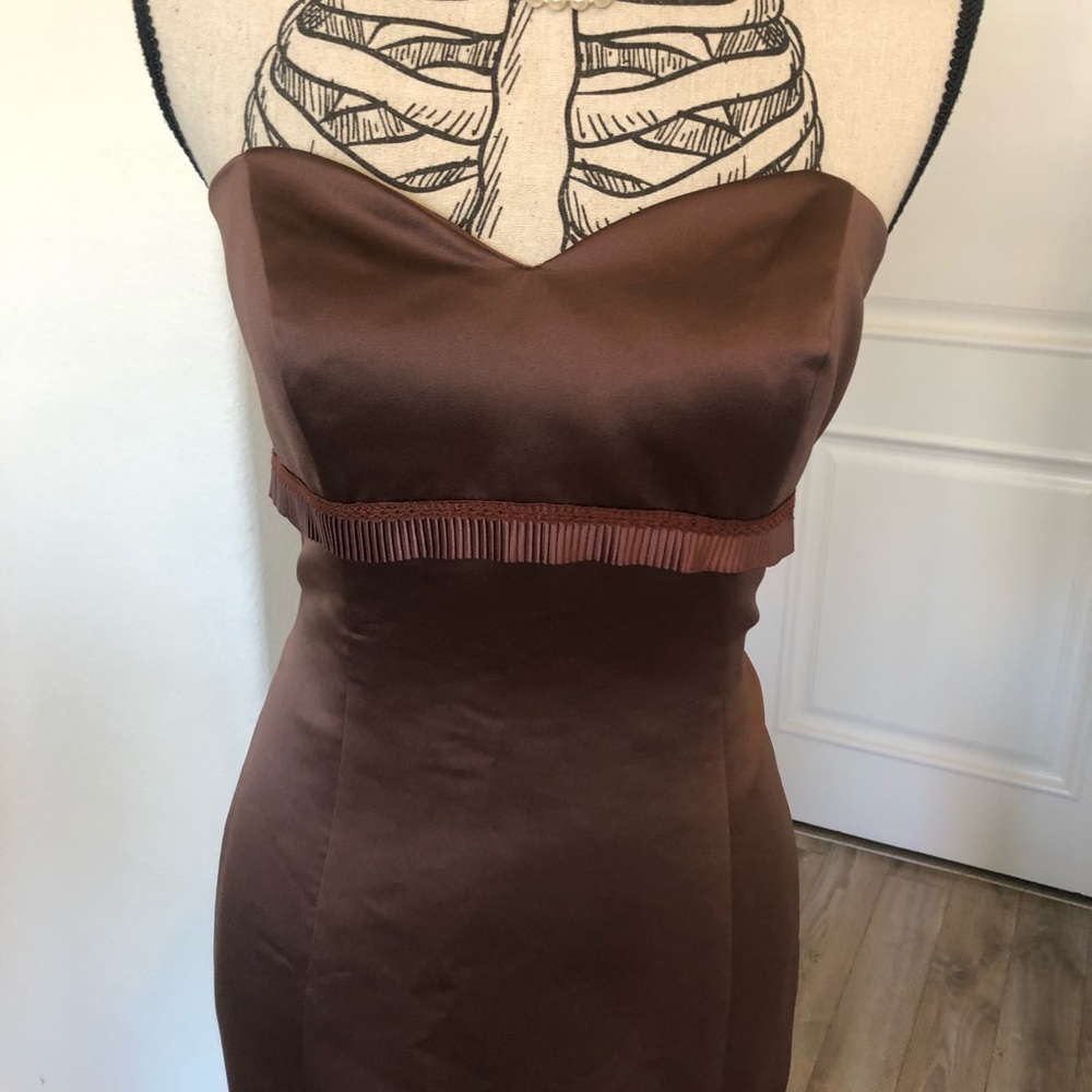 Bari Jay Chocolate Brown mermaid dress